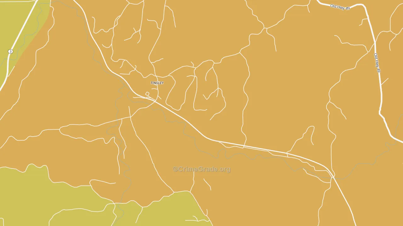 39173, MS Map of Theft Rates
