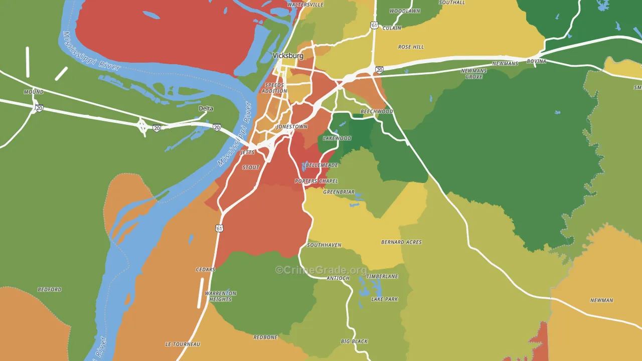 39180, MS Map of Theft Rates