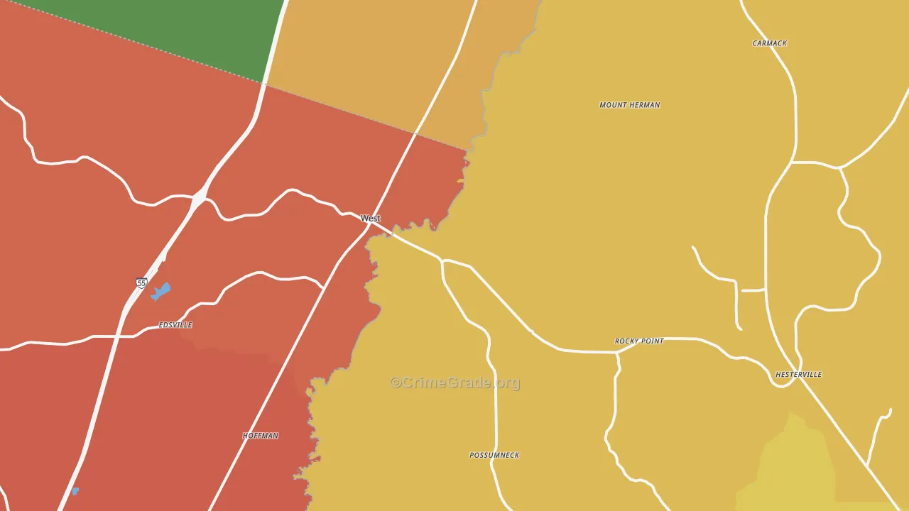 39192, MS Map of Theft Rates