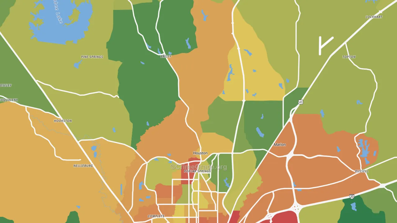 39305, MS Map of Theft Rates