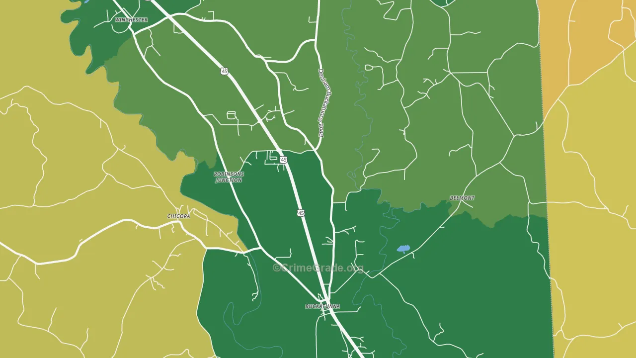 39322, MS Map of Theft Rates
