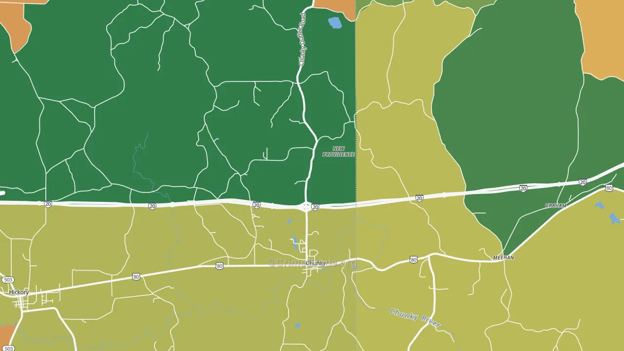39323, MS Map of Theft Rates
