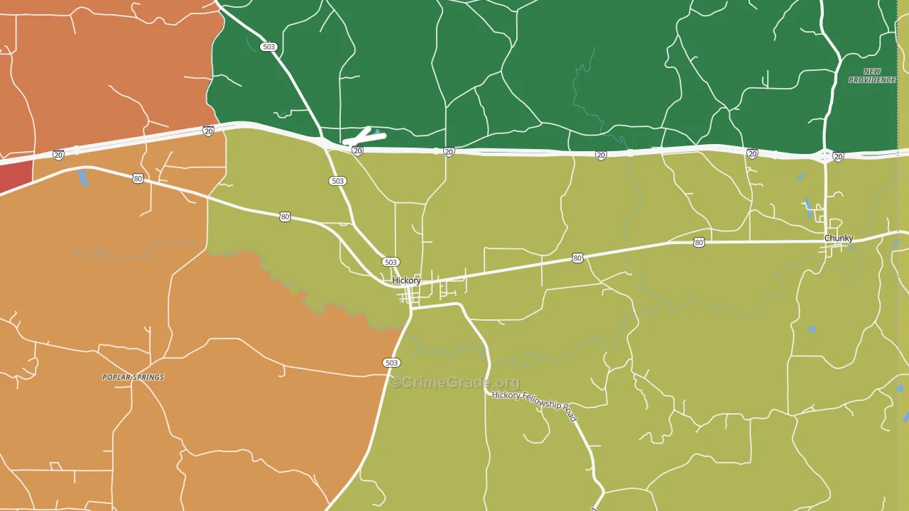 39332, MS Map of Theft Rates