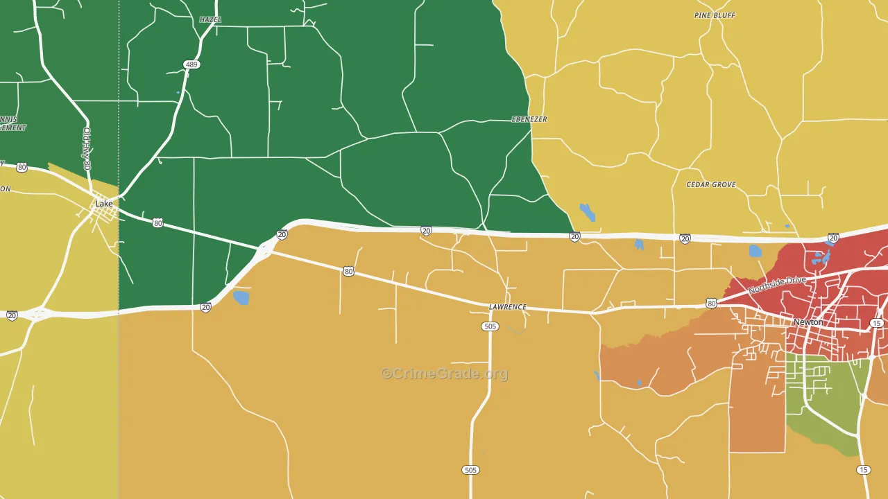 39336, MS Map of Theft Rates