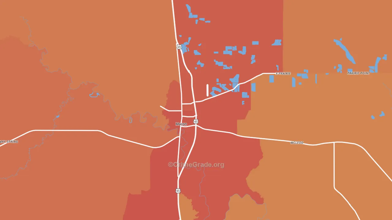39341, MS Map of Theft Rates