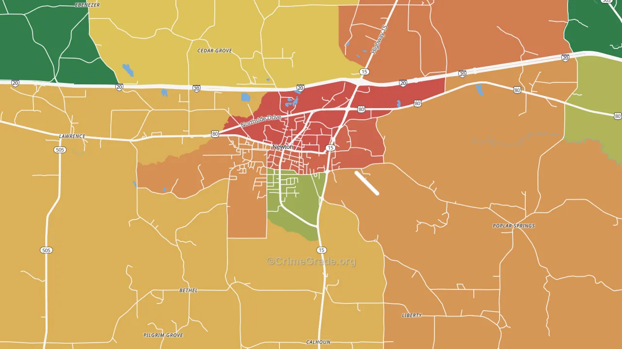 39345, MS Map of Theft Rates