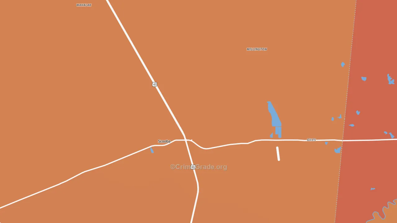 39358, MS Map of Theft Rates