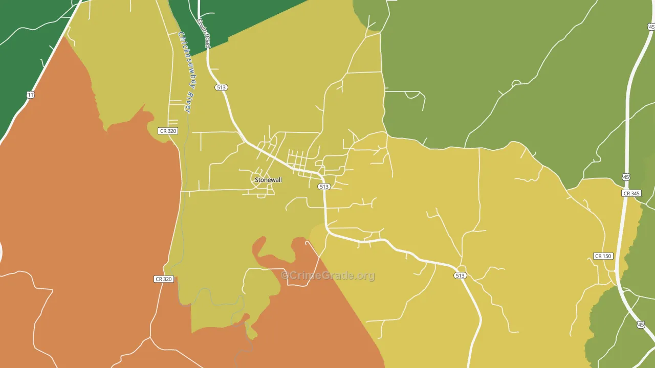 39363, MS Map of Theft Rates