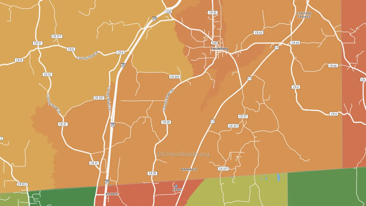 39439, MS Map of Theft Rates