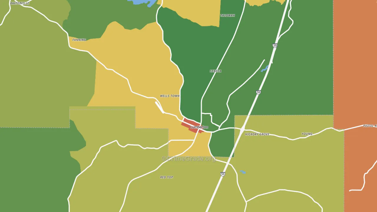 39455, MS Map of Theft Rates