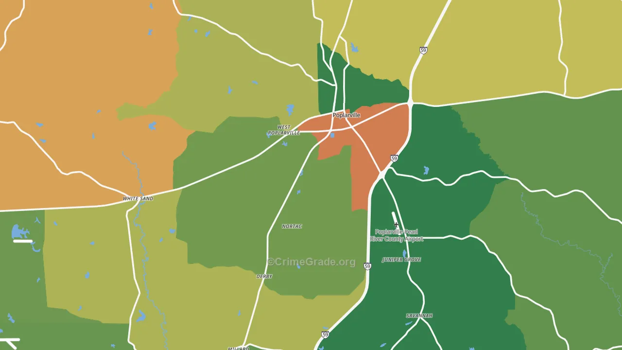 39470, MS Map of Theft Rates