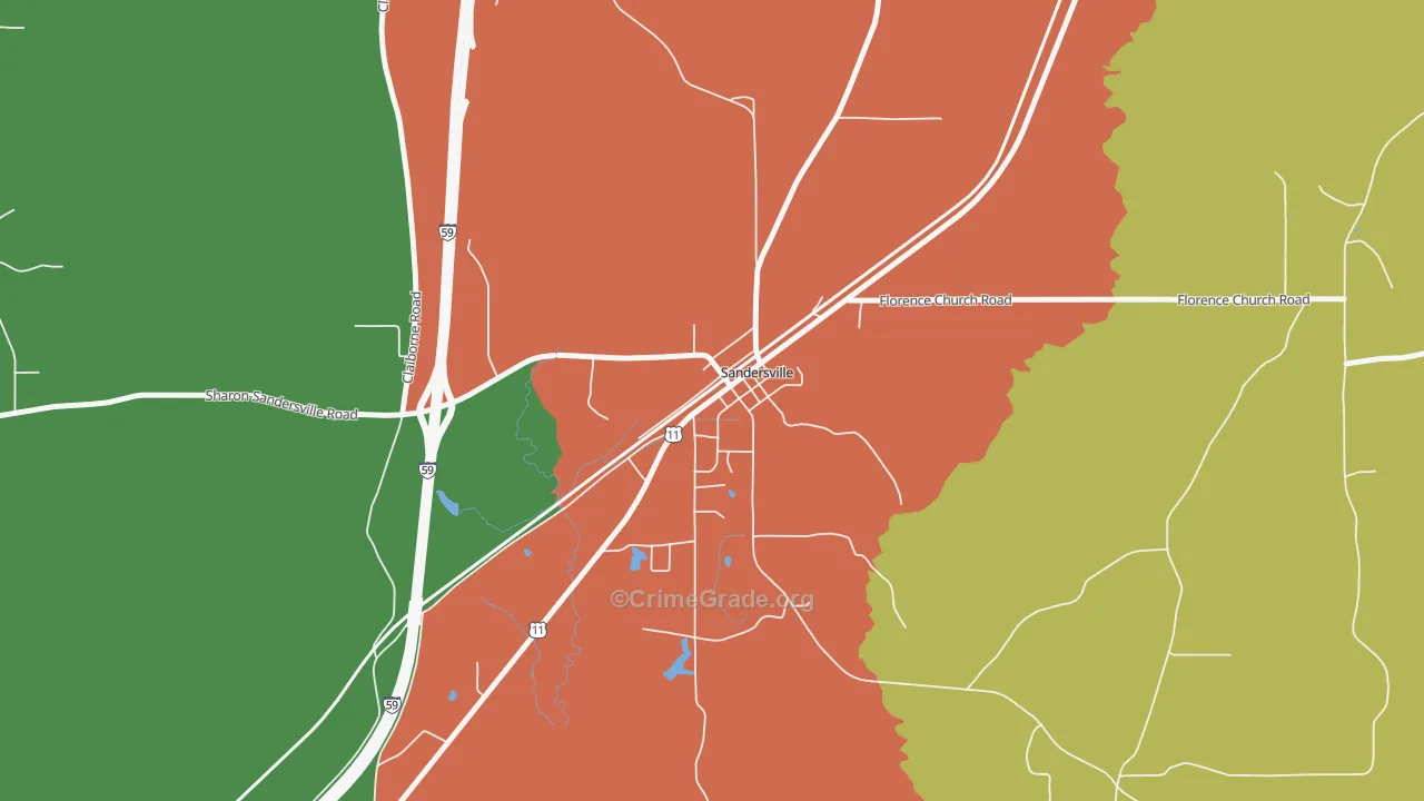 39477, MS Map of Theft Rates