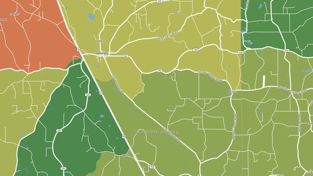 39479, MS Map of Theft Rates
