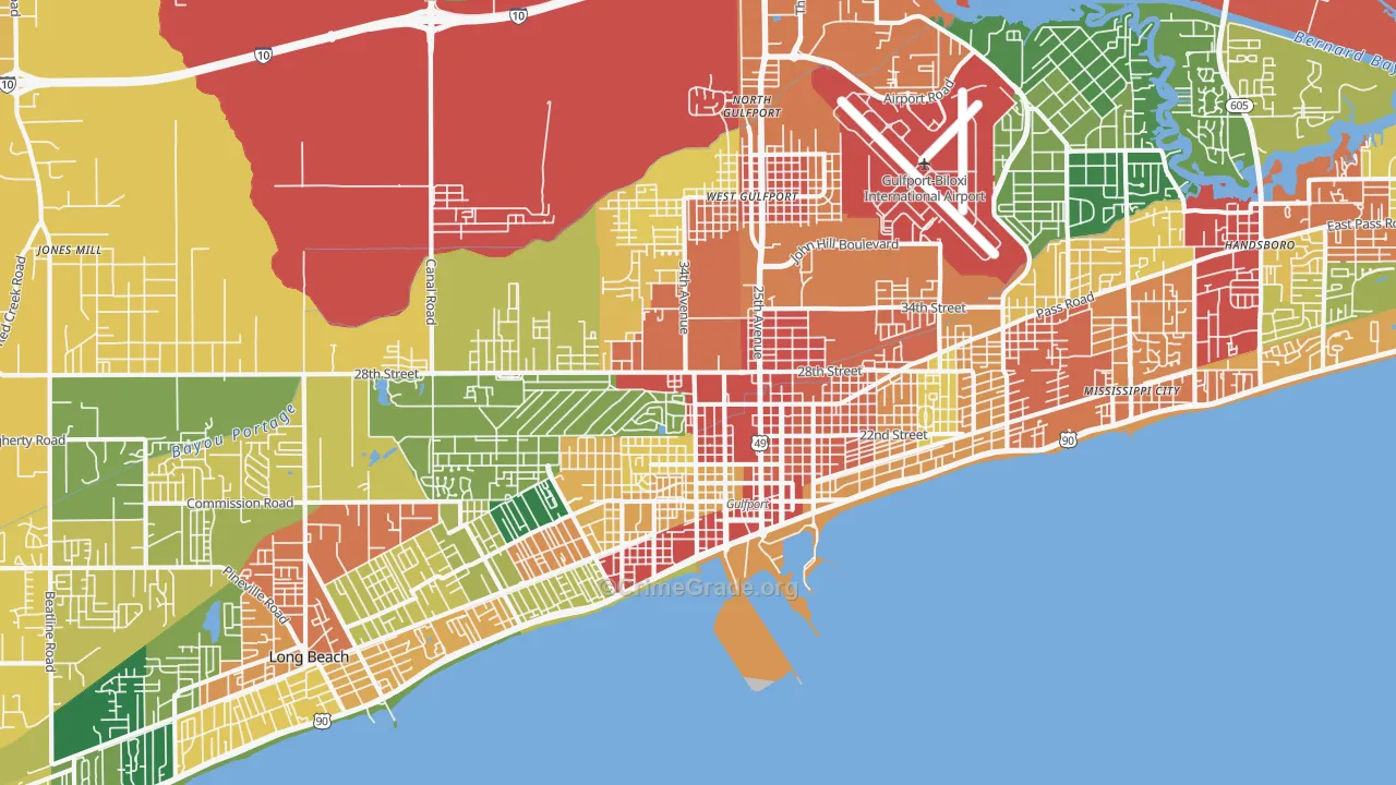 39501, MS Map of Theft Rates