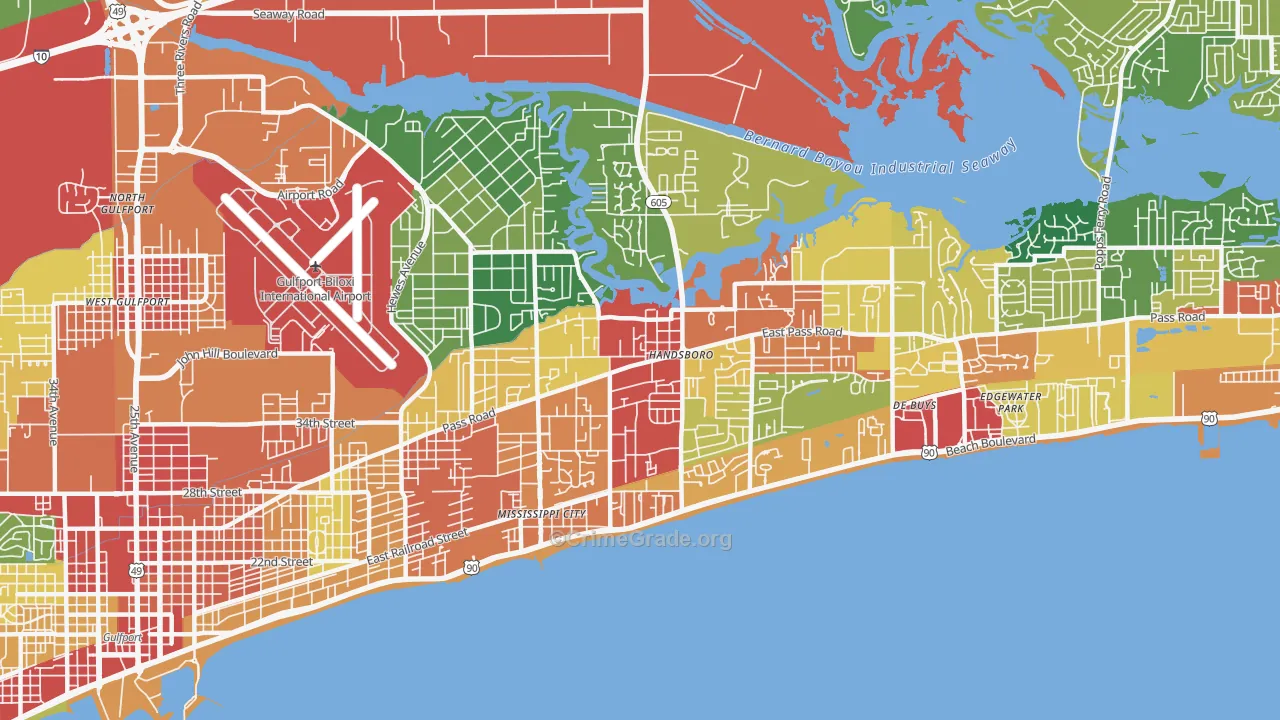 39507, MS Map of Theft Rates