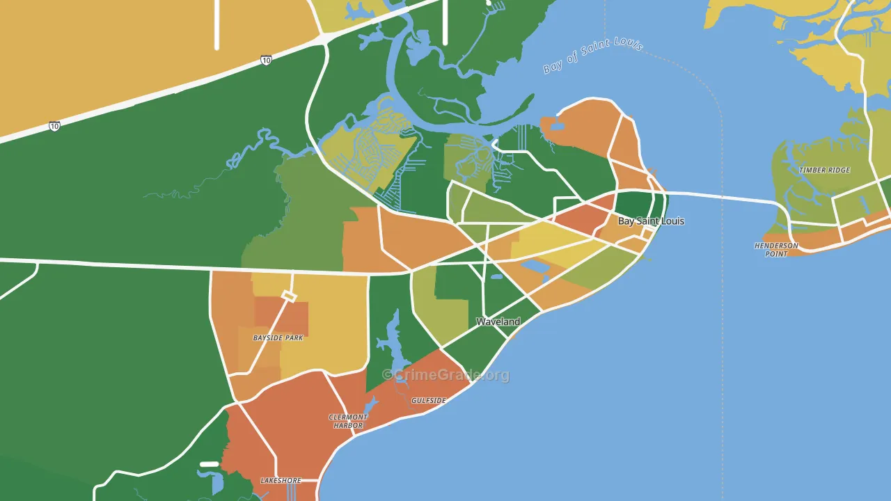 39520, MS Map of Theft Rates