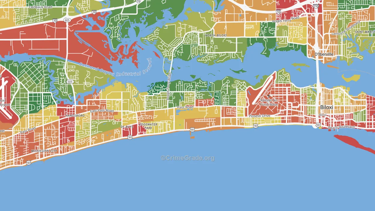 39531, MS Map of Theft Rates