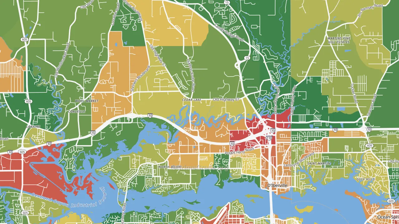 39532, MS Map of Theft Rates