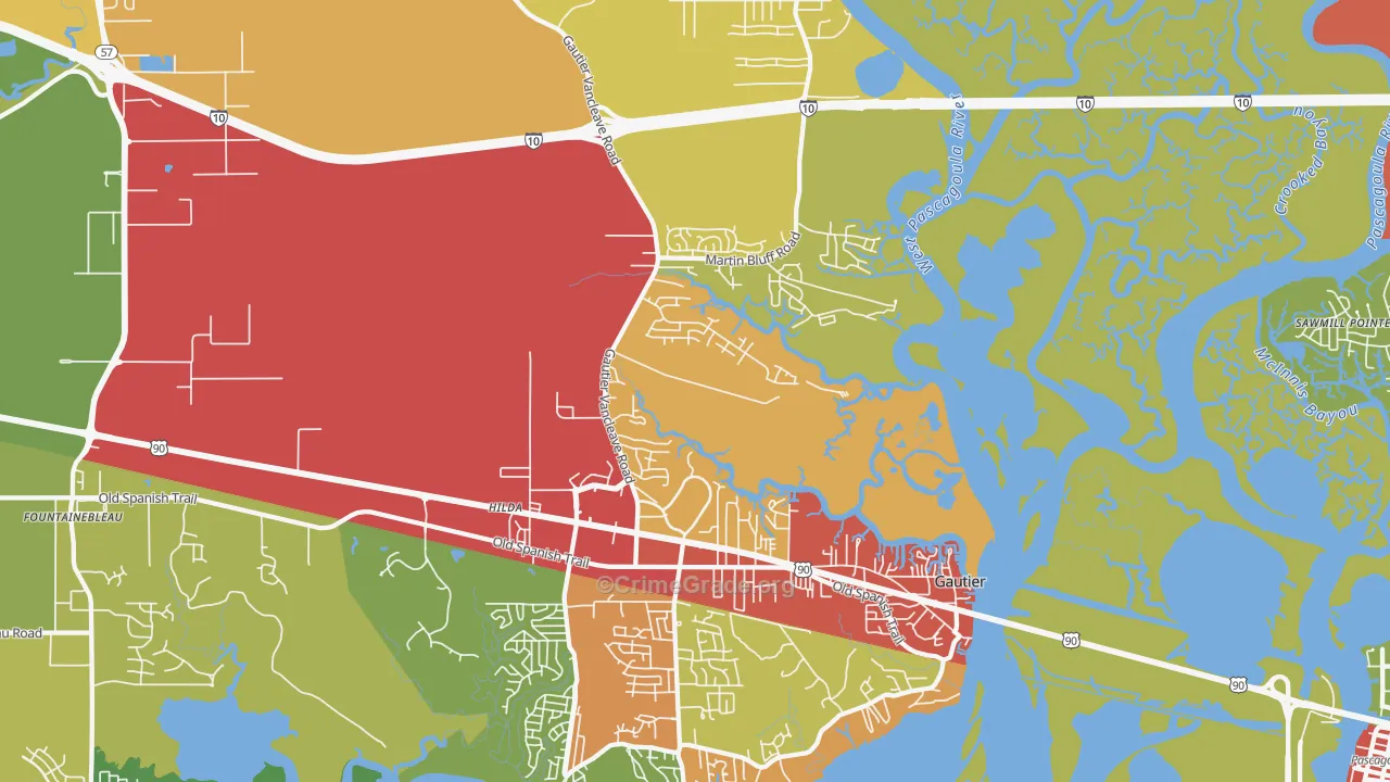 39553, MS Map of Theft Rates
