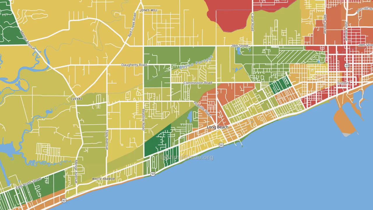 39560, MS Map of Theft Rates