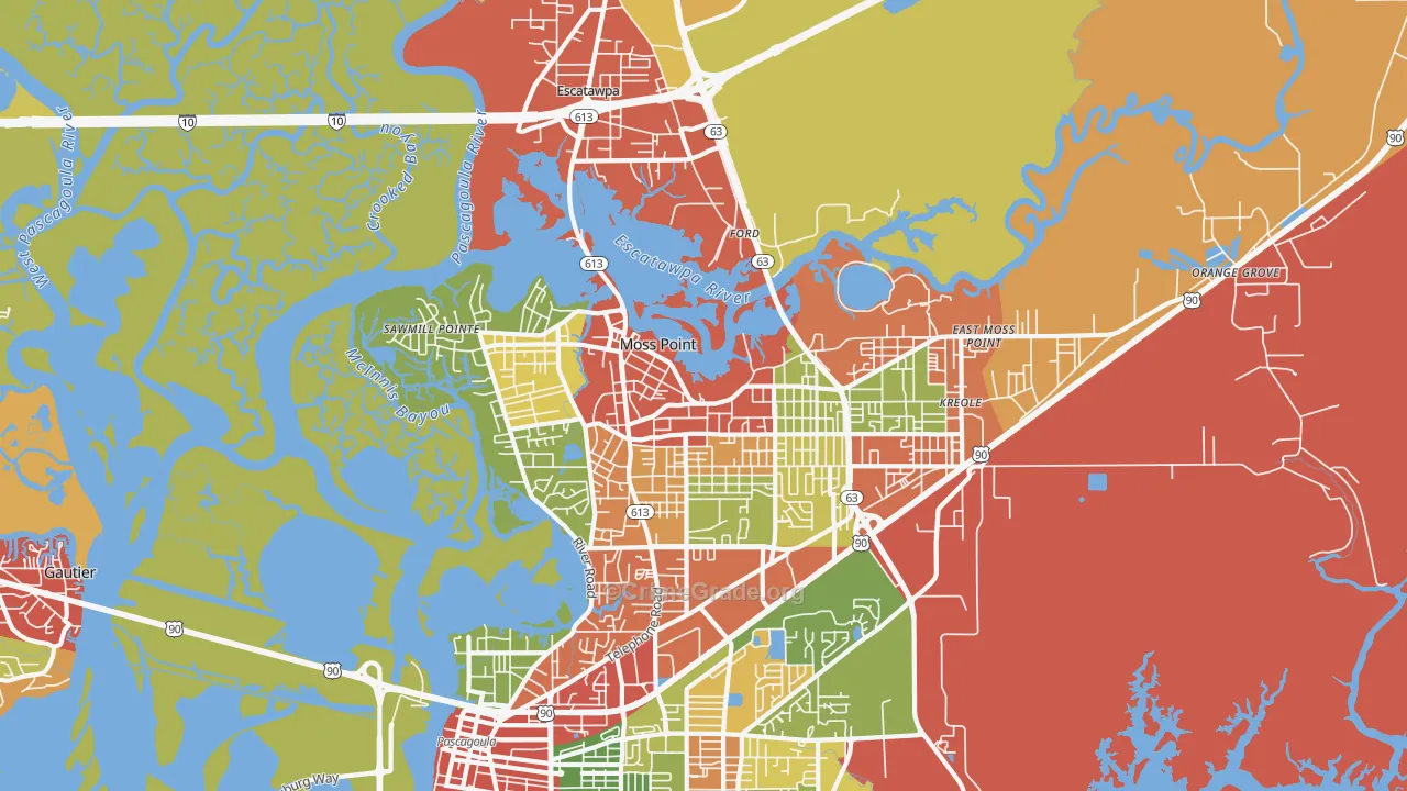 39563, MS Map of Theft Rates