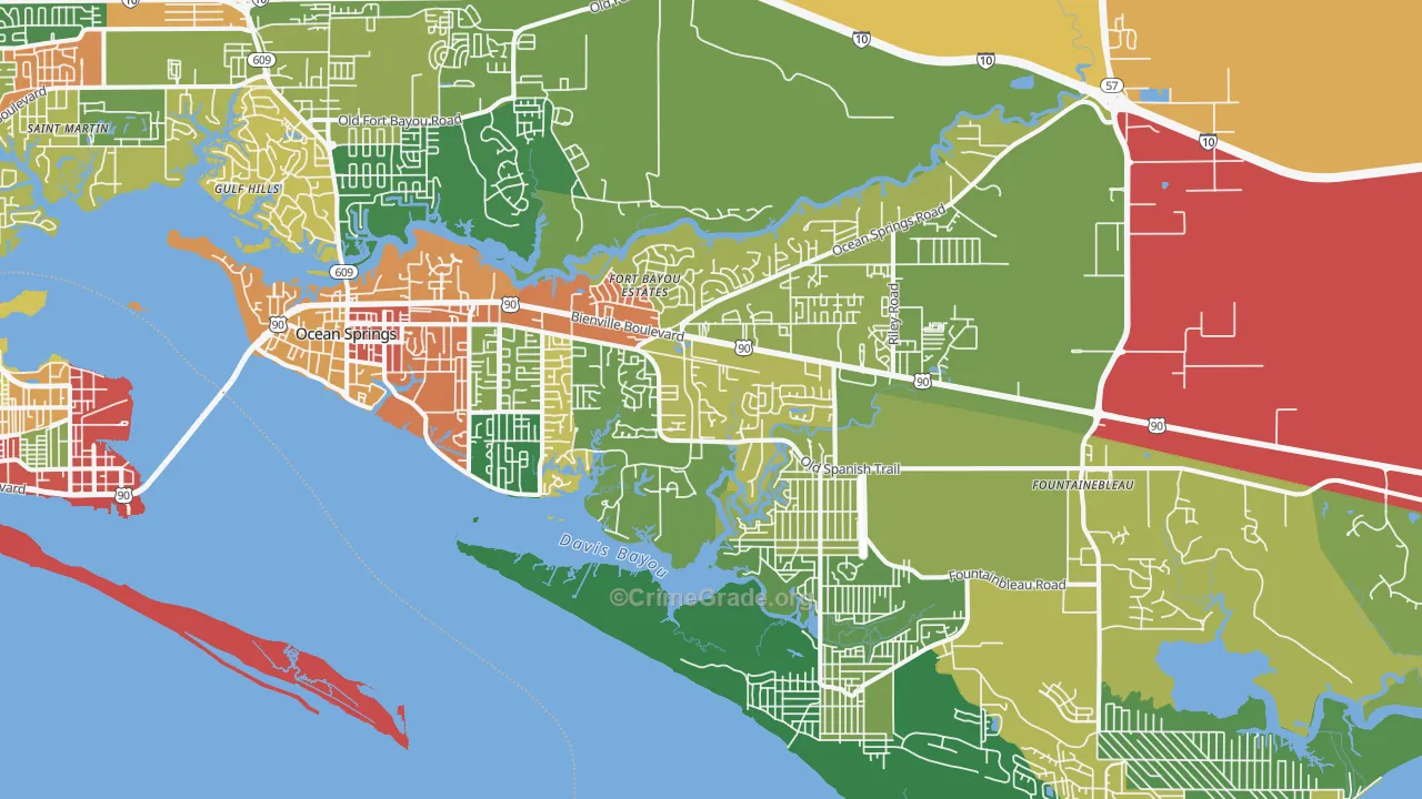39564, MS Map of Theft Rates
