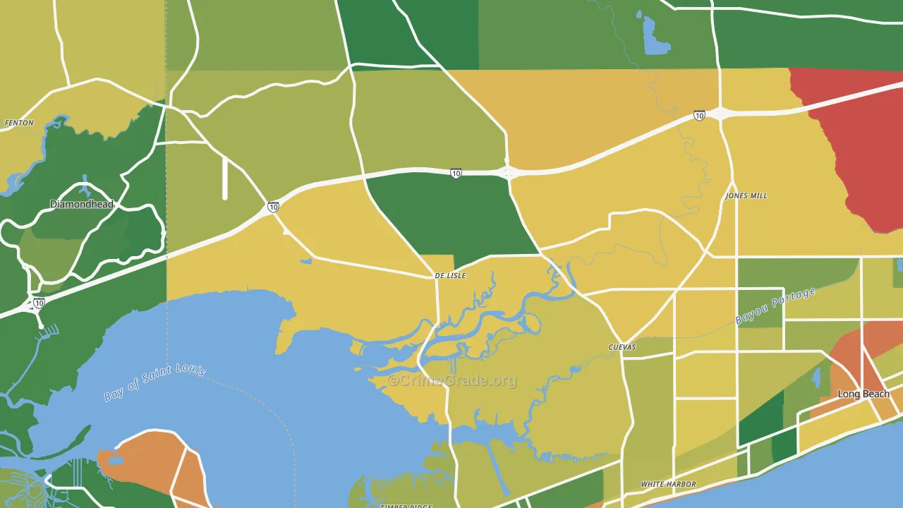 39571, MS Map of Theft Rates