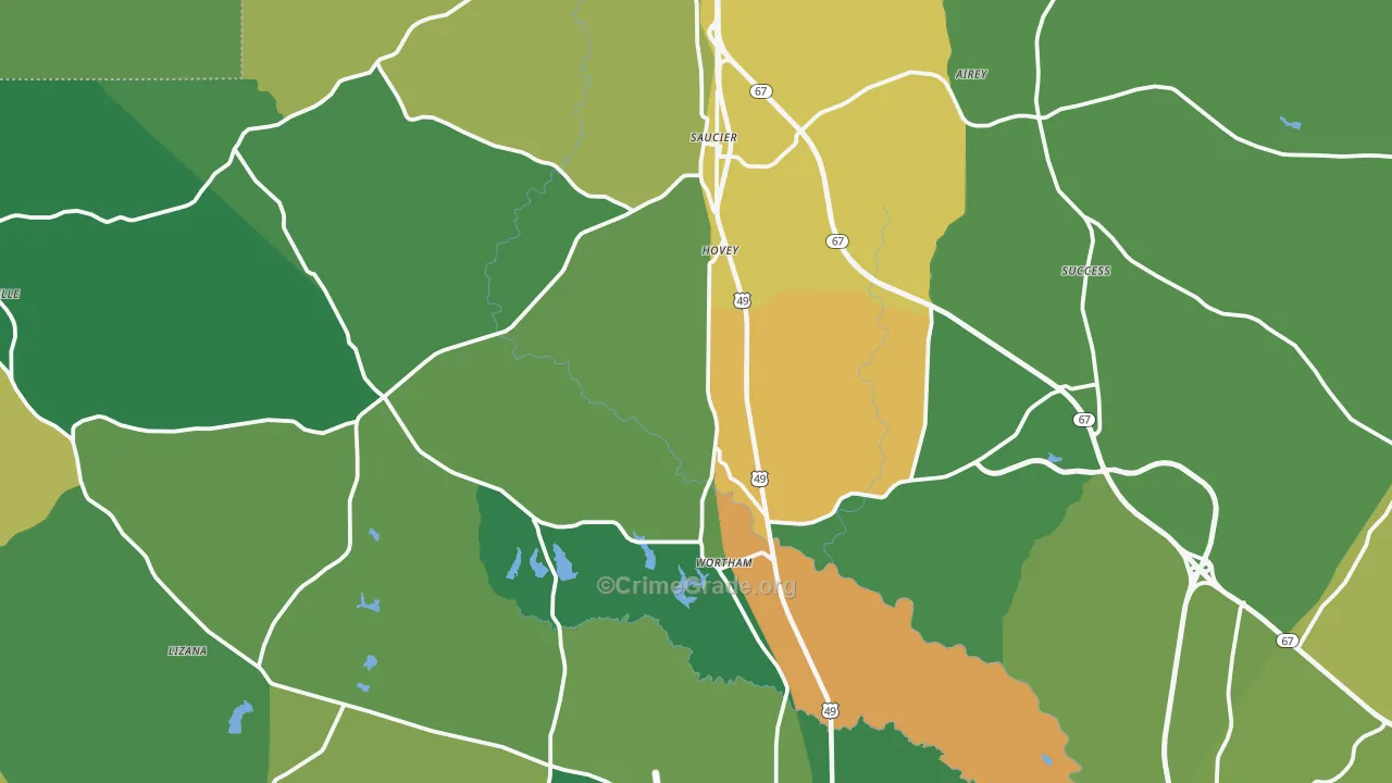 39574, MS Map of Theft Rates