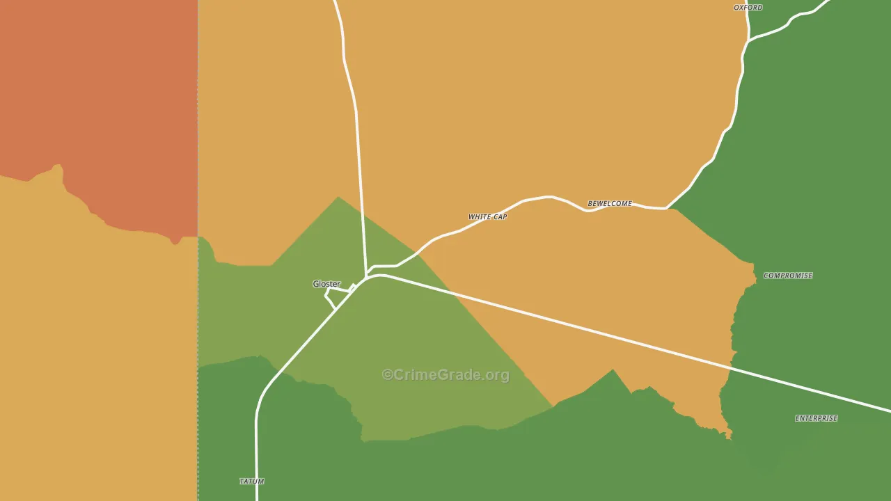 39638, MS Map of Theft Rates