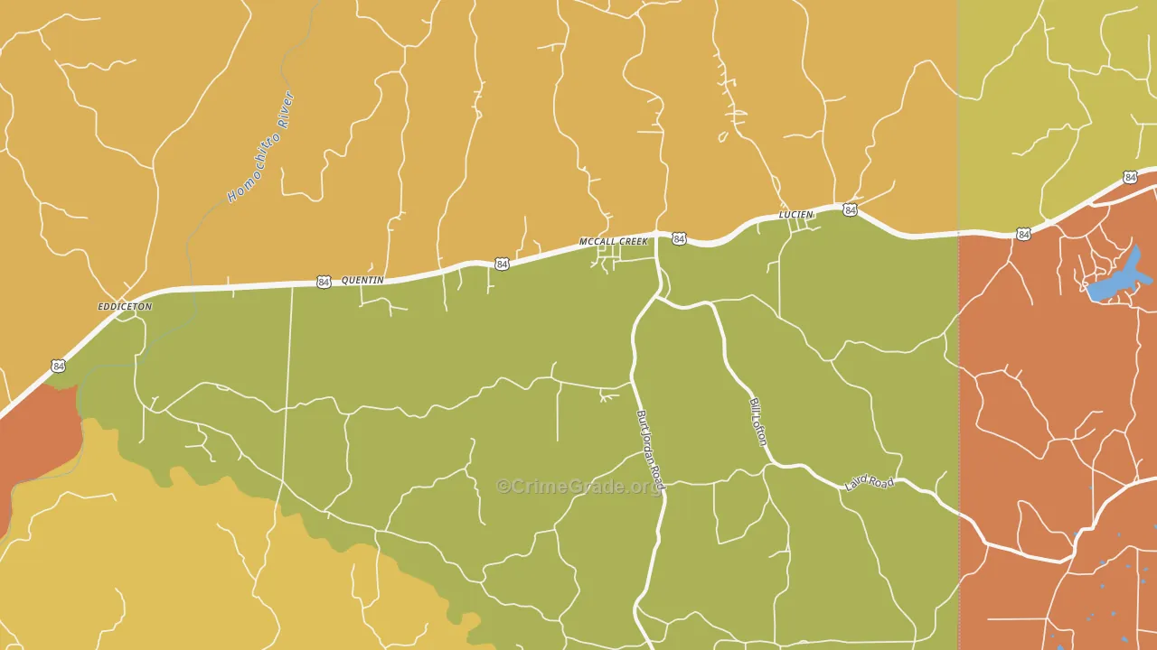 39647, MS Map of Theft Rates