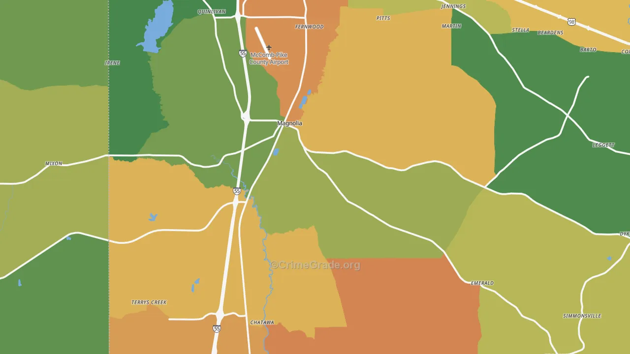 39652, MS Map of Theft Rates