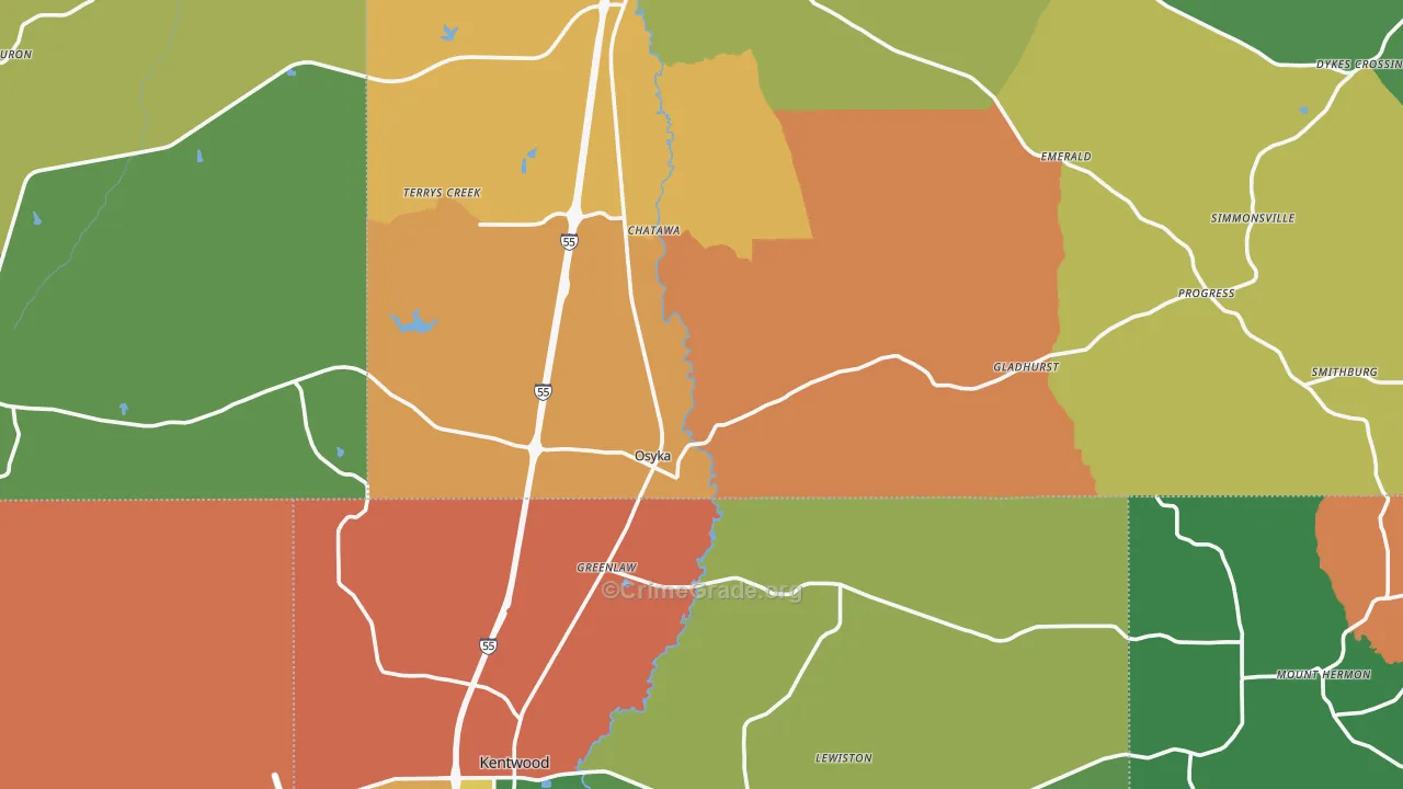 39657, MS Map of Theft Rates