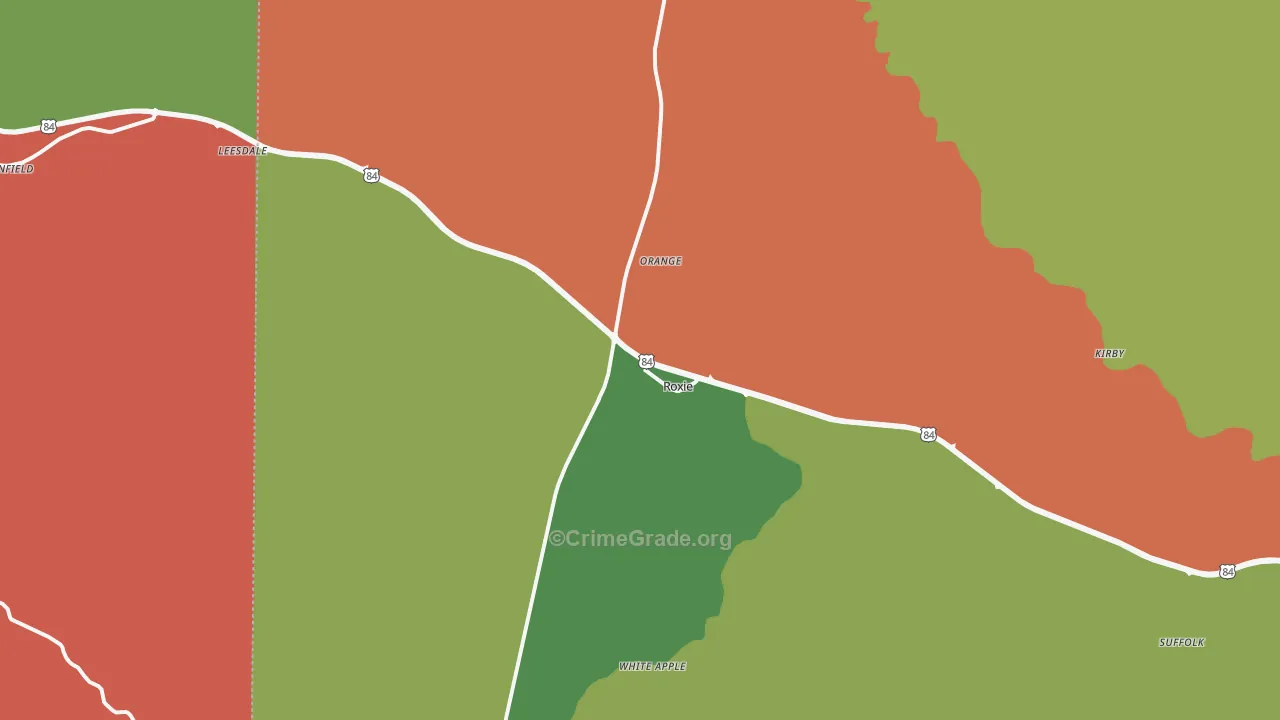 39661, MS Map of Theft Rates