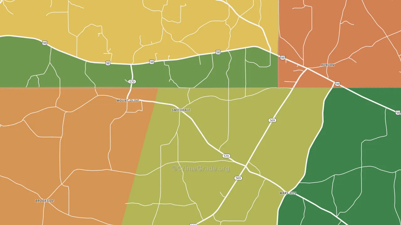 39664, MS Map of Theft Rates