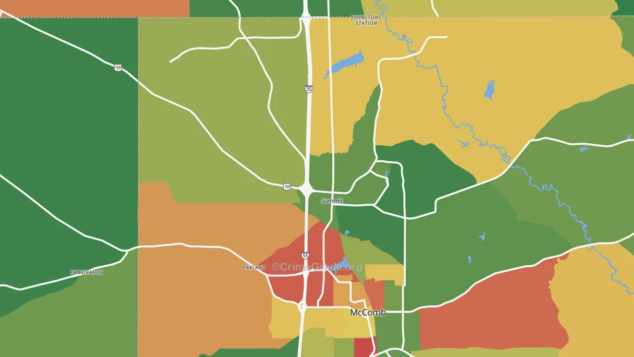 39666, MS Map of Theft Rates