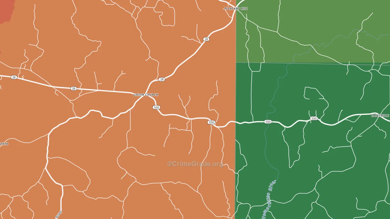 39668, MS Map of Theft Rates