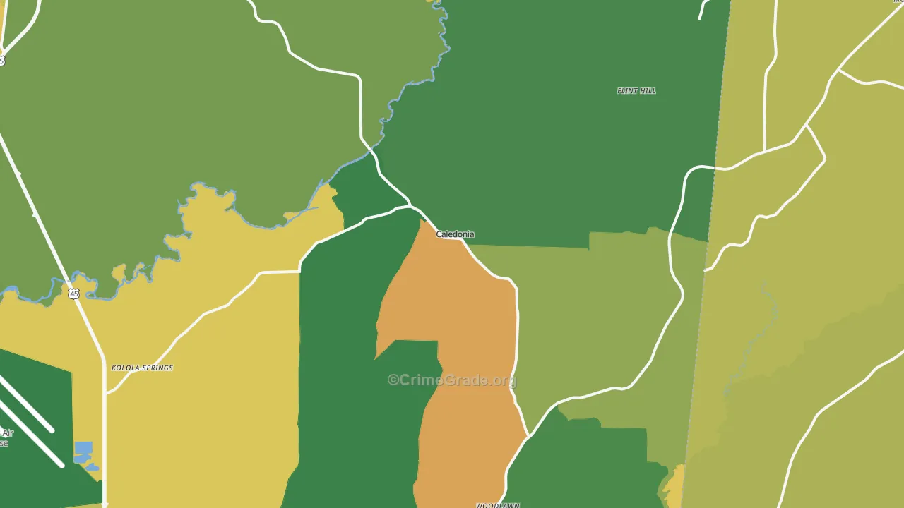 39740, MS Map of Theft Rates