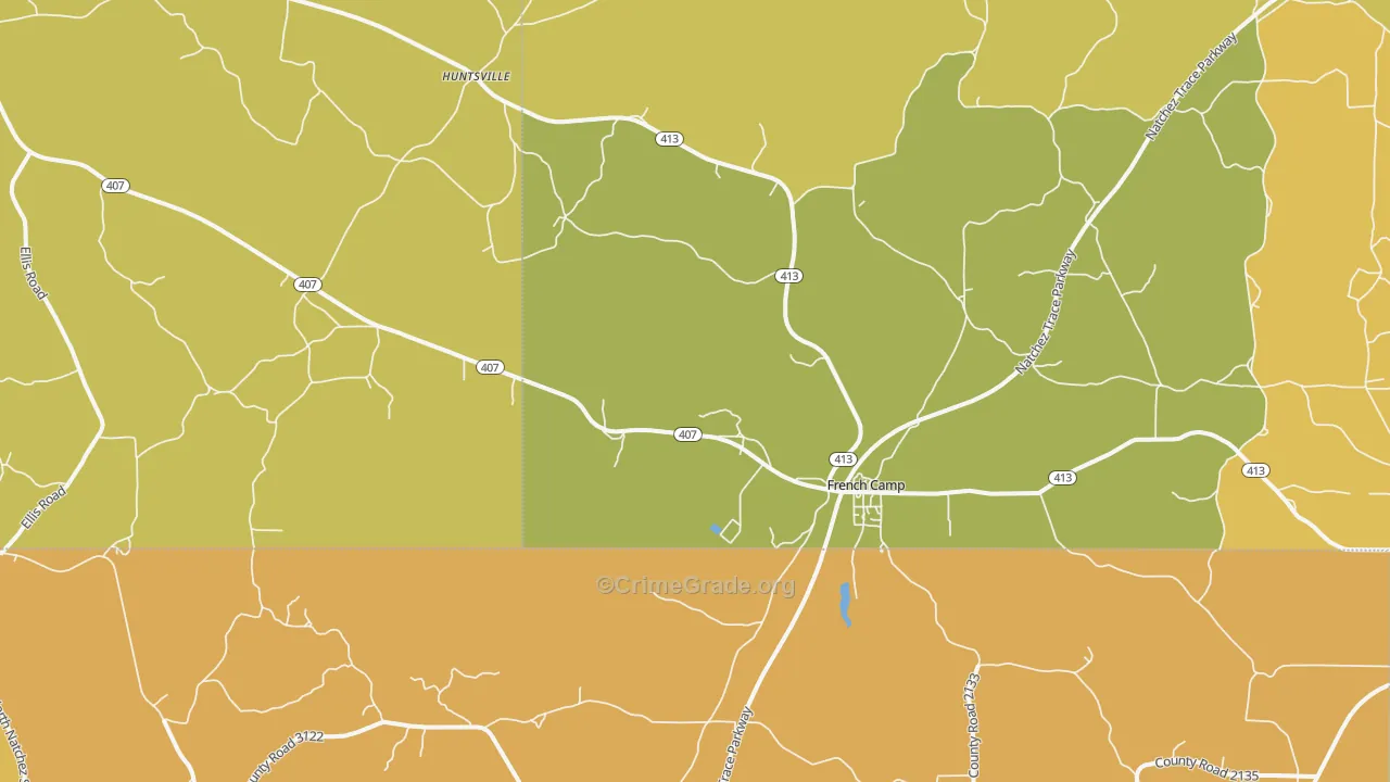39745, MS Map of Theft Rates