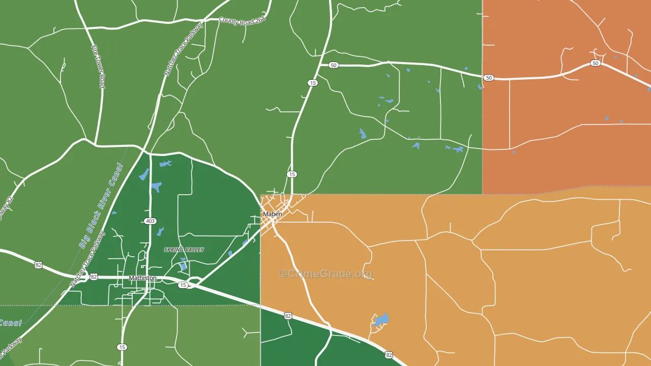 39750, MS Map of Theft Rates