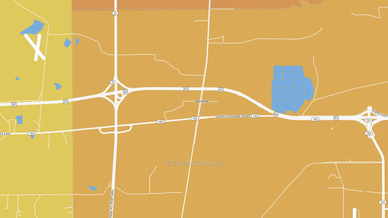 39753, MS Map of Theft Rates