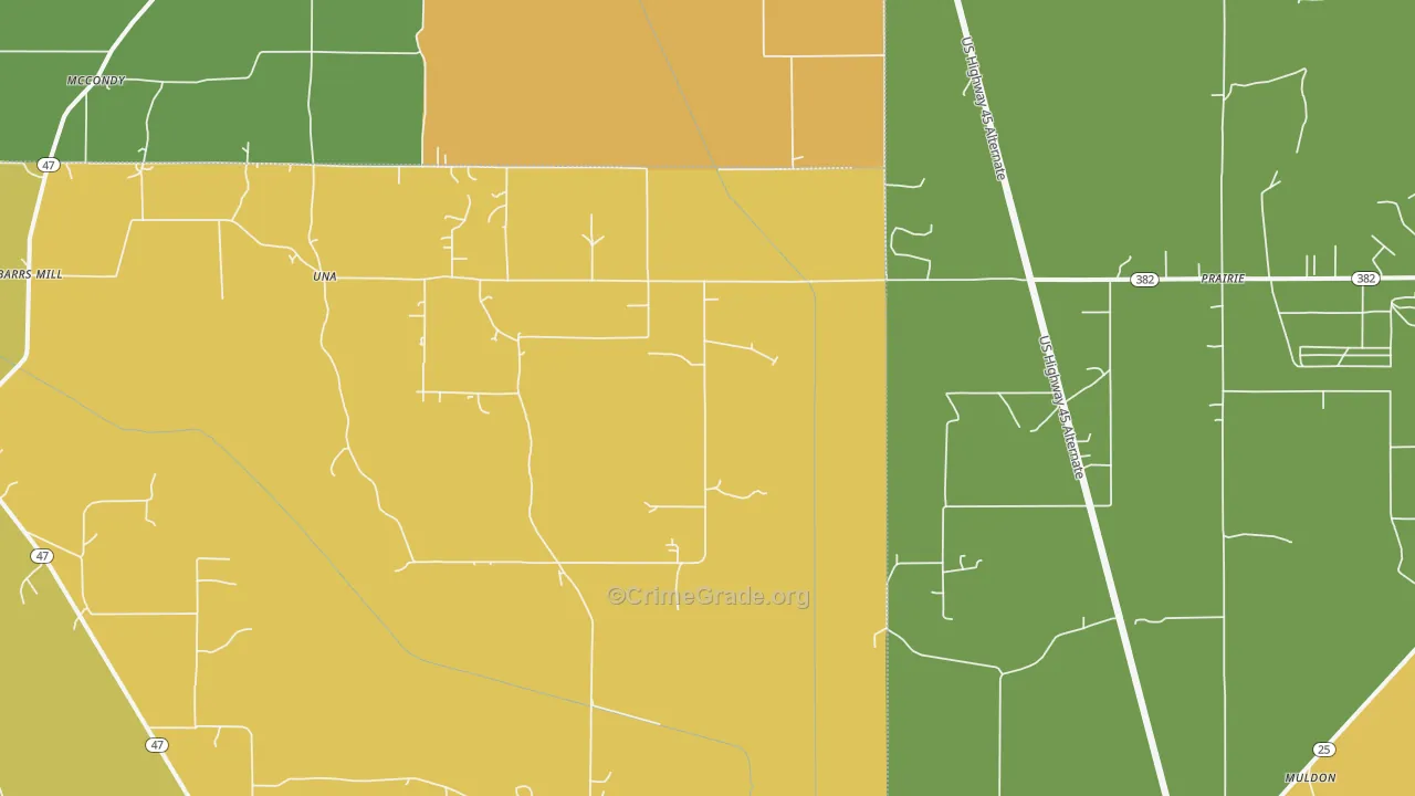 39756, MS Map of Theft Rates
