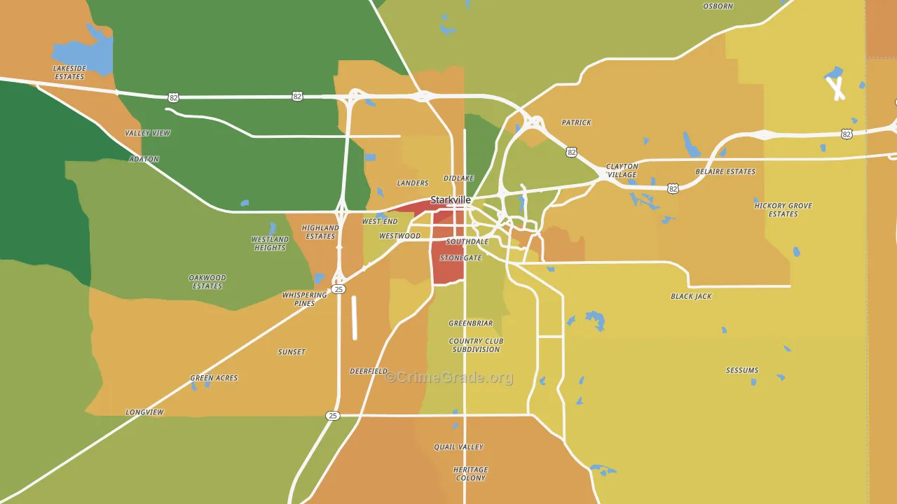 39759, MS Map of Theft Rates