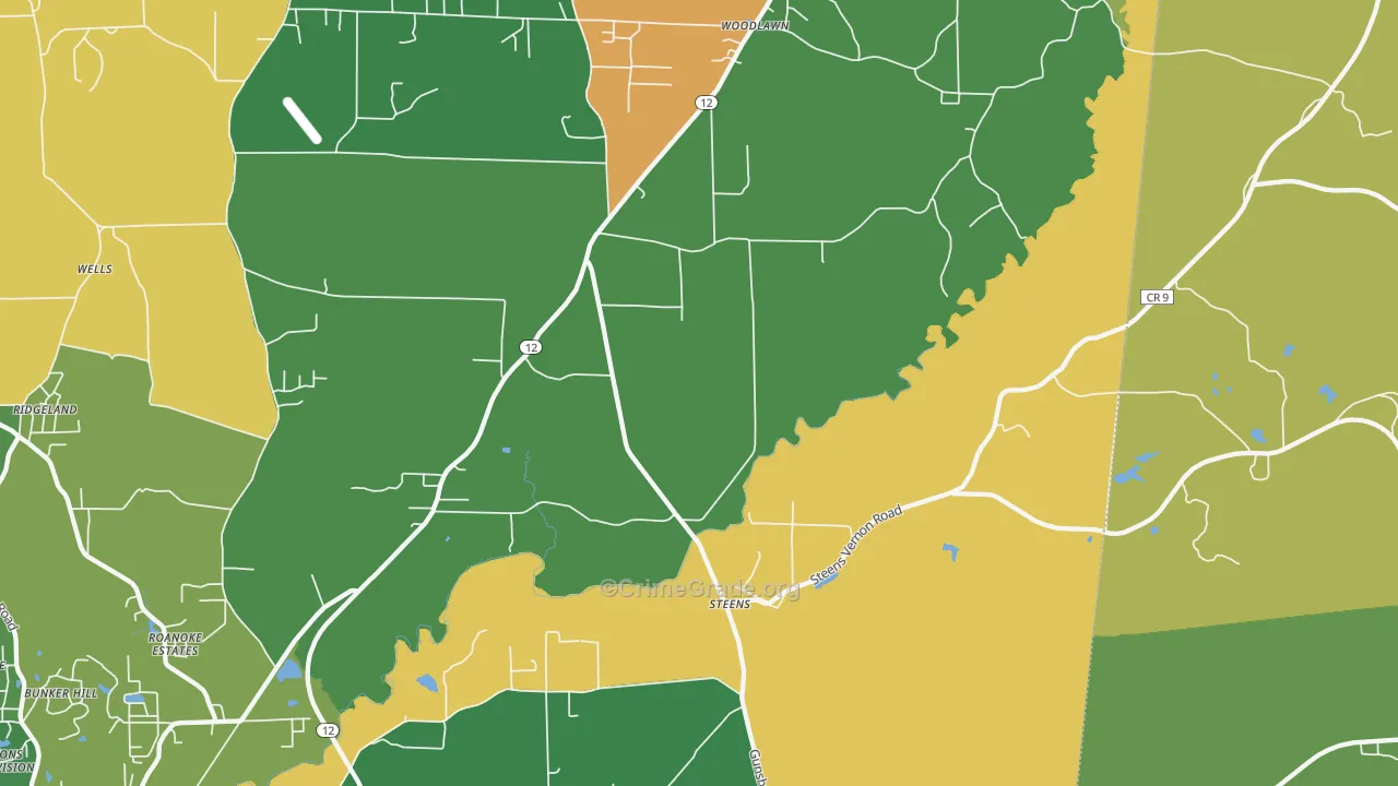 39766, MS Map of Theft Rates