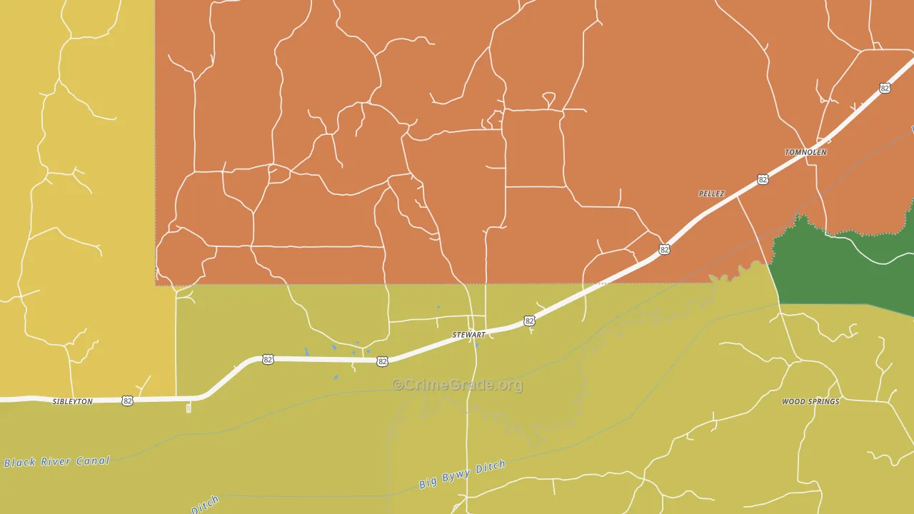 39767, MS Map of Theft Rates
