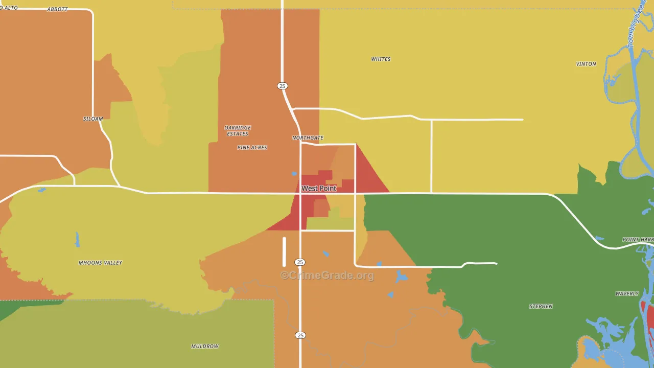 39773, MS Map of Theft Rates