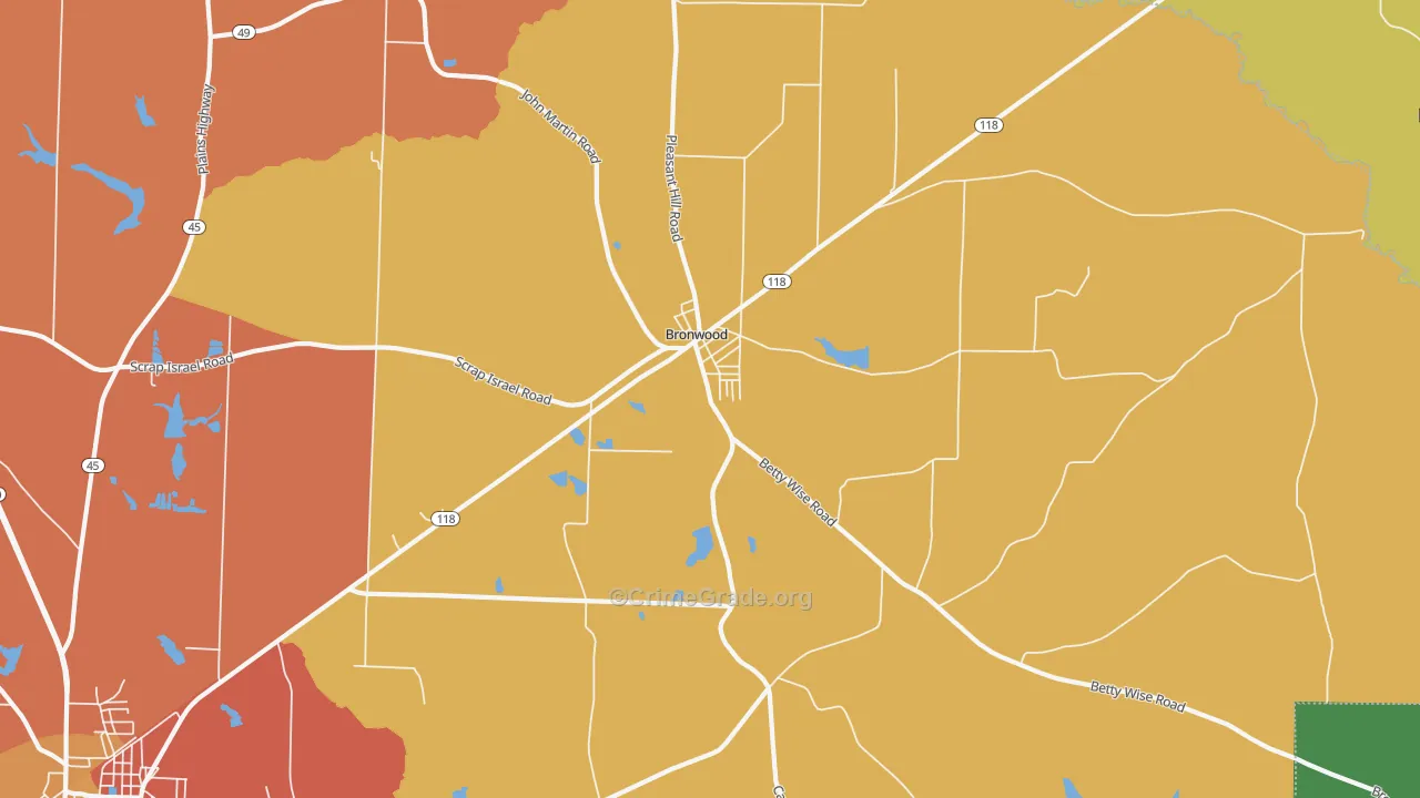39826, GA Map of Theft Rates