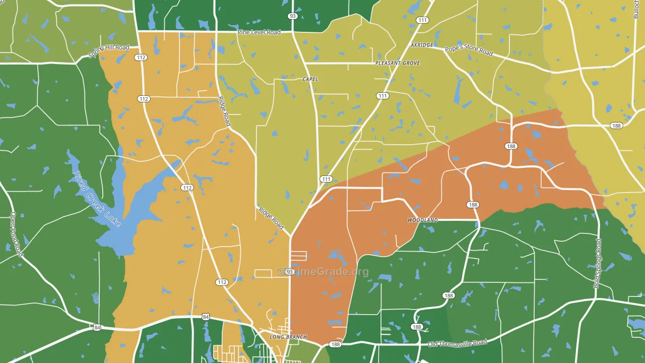 39827, GA Map of Theft Rates