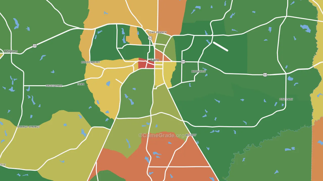 39828, GA Map of Theft Rates