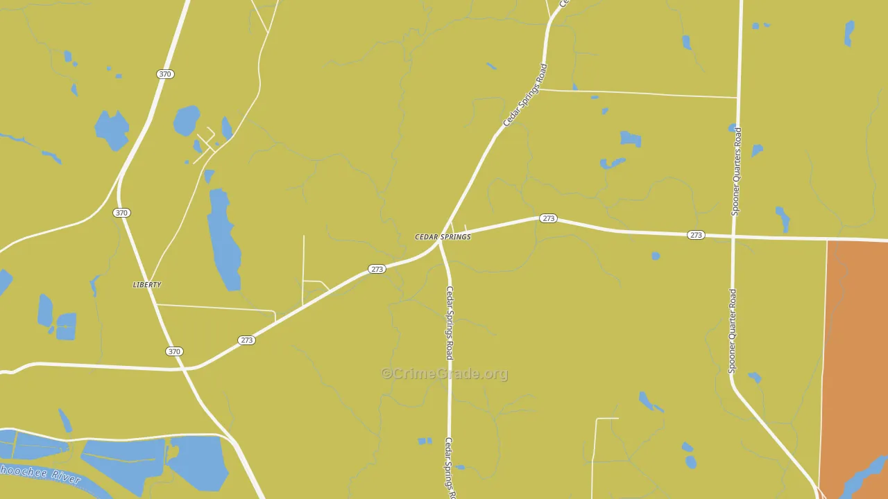 39832, GA Map of Theft Rates