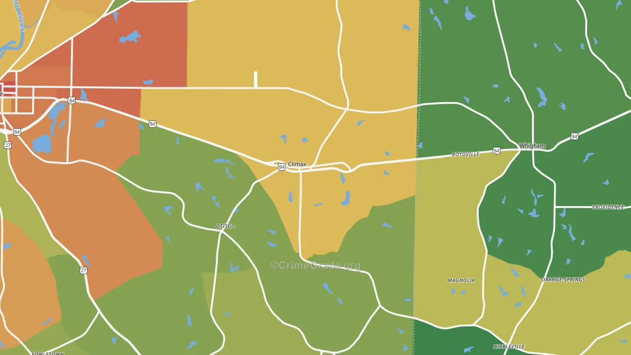 39834, GA Map of Theft Rates